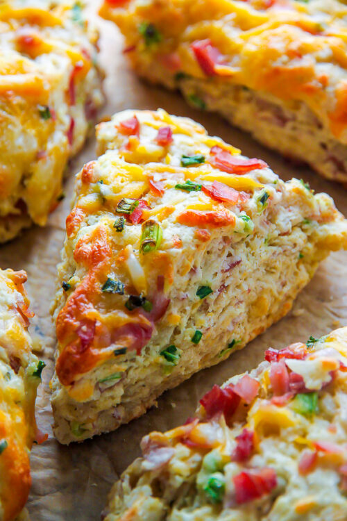 There's nothing like pulling a warm tray of ham and cheese scones out of the oven! The best part? They're SO easy!