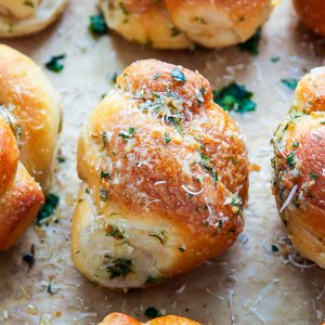 Chewy and delicious Homemade Garlic Knots! It doesn't get more delicious than this!