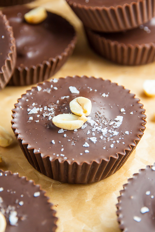 5-Ingredient Peanut Butter Cups - Baker by Nature