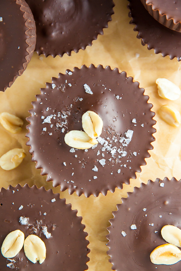 Homemade Peanut Butter Cups made with just 5 HEALTHY ingredients! This recipe is foolproof.