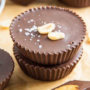 Homemade Peanut Butter Cups made with just 5 HEALTHY ingredients! This recipe is foolproof.