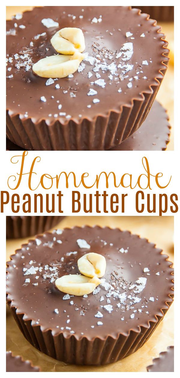 Homemade Peanut Butter Cups made with just 5 ingredients! This recipe is foolproof and so easy! If you love Reese's peanut butter cups, try this homemade version today! 