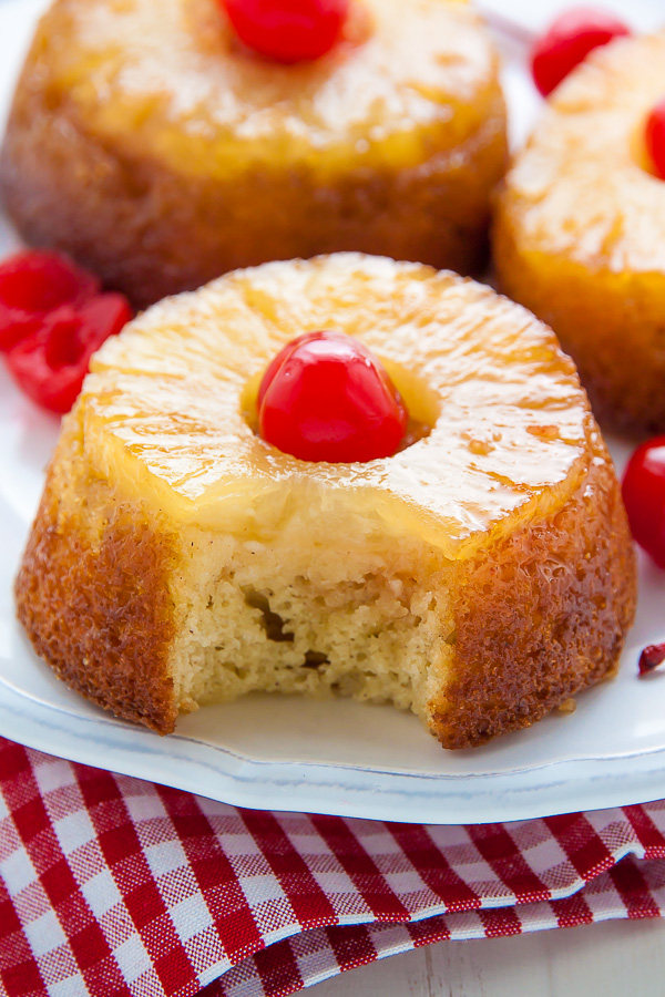 Mini Pineapple Upside-Down Cakes - Delishably