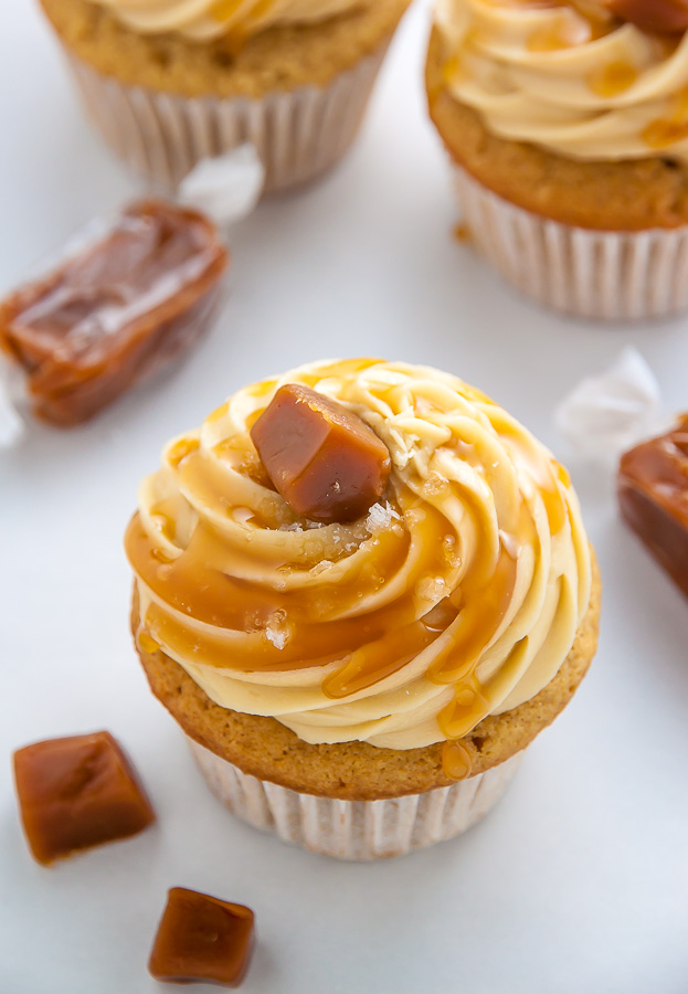 If you love salted caramel, this cupcake recipe is for you!