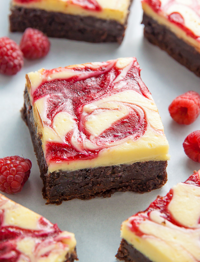 White Chocolate Raspberry Cheesecake Brownies Baker By Nature