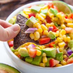 Fresh and flavorful Avocado Salsa! Perfect for parties and entertaining.