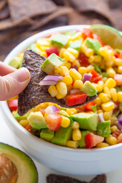 Fresh and flavorful Avocado Salsa! Perfect for parties and entertaining.