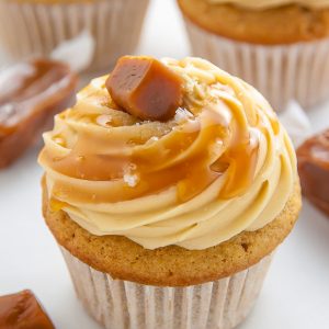 If you love salted caramel, this cupcake recipe is for you!