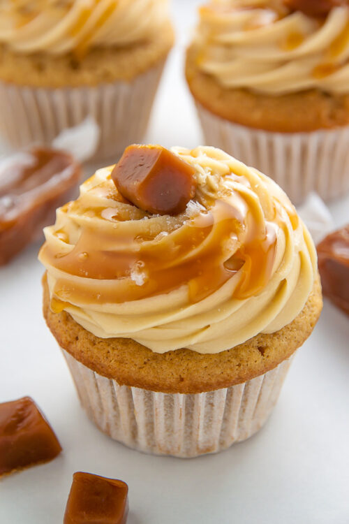 If you love salted caramel, this cupcake recipe is for you!