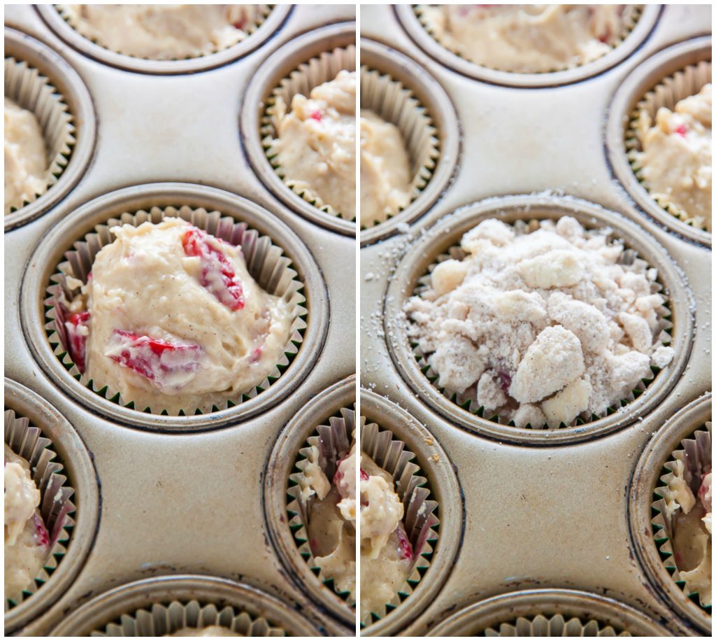 Sweet and supremely moist Strawberry Crumb Muffins! A summertime favorite.