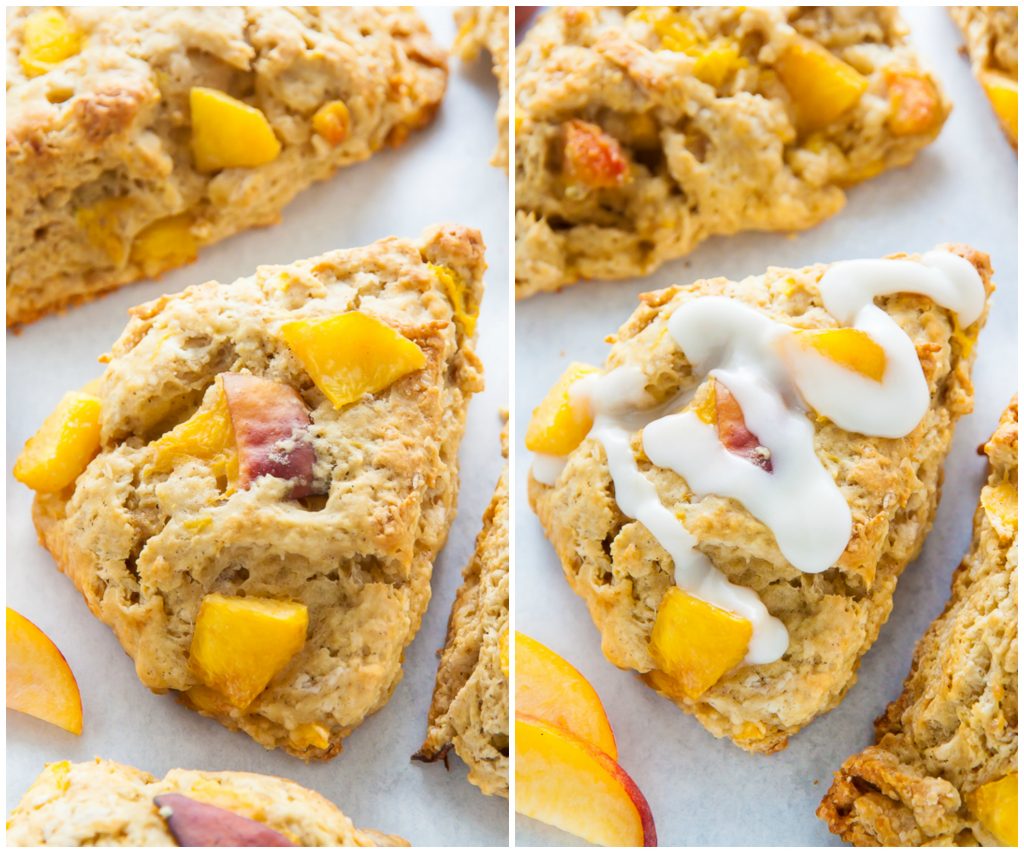 Peaches and Cream Scones are the perfect Summer breakfast!