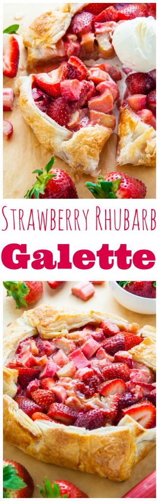 Today I'm sharing with you my super easy recipe for Strawberry Rhubarb Galette. Top it with ice cream for an extra decadent dessert.