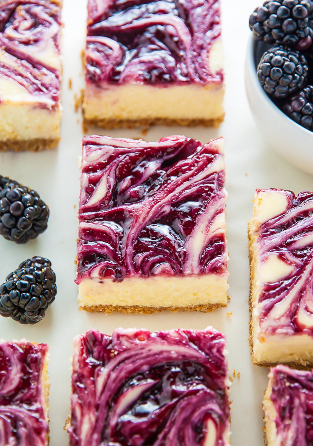 Fresh and Fruity Blackberry Cheesecake Bars!