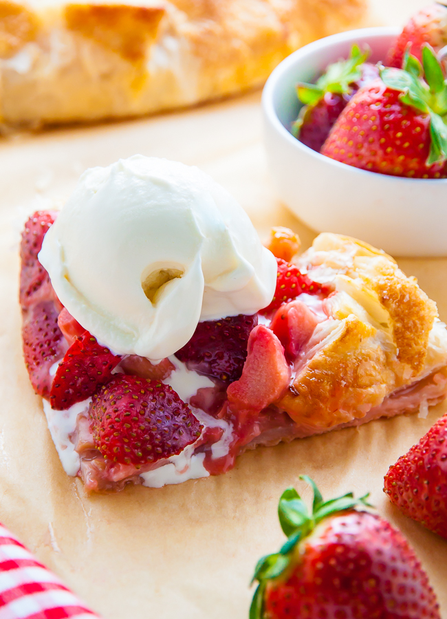 Today I'm sharing with you my super easy recipe for Strawberry Rhubarb Galette. Top it with ice cream for an extra decadent dessert.