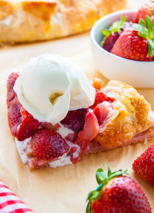 Super Easy Strawberry Rhubarb Galette Baker by Nature