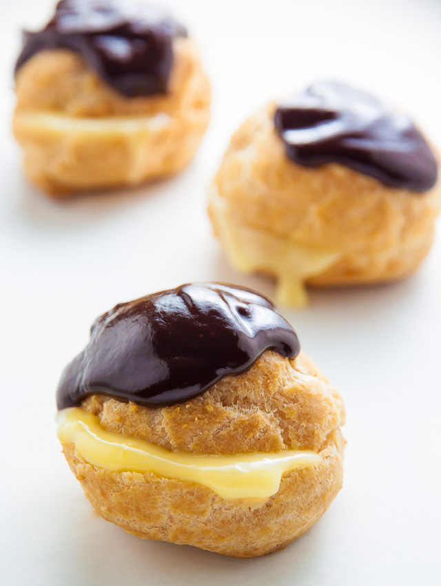 Boston Cream Puffs - Baker by Nature