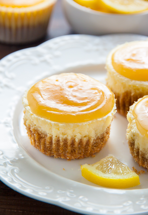 Lemon Ricotta Cheesecake Cupcakes - Baker by Nature