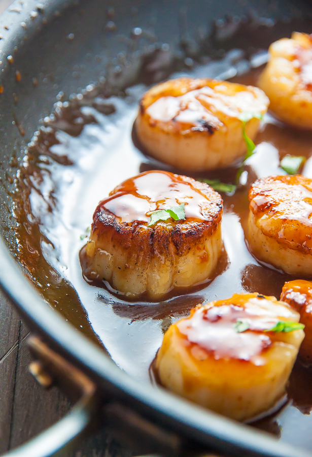 Honey-Glazed Scallops are ready in just 15 minutes!