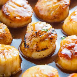 Honey-Glazed Scallops are ready in just 15 minutes!