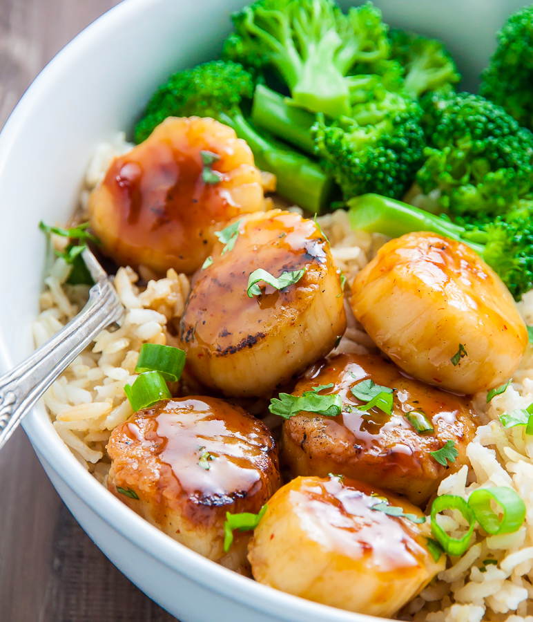 Honey-Glazed Scallops are ready in just 15 minutes!