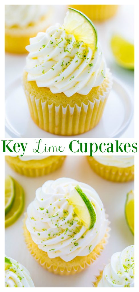 Moist and fluffy Key Lime Cupcakes! Just one bite will transport you to the Florida Keys...