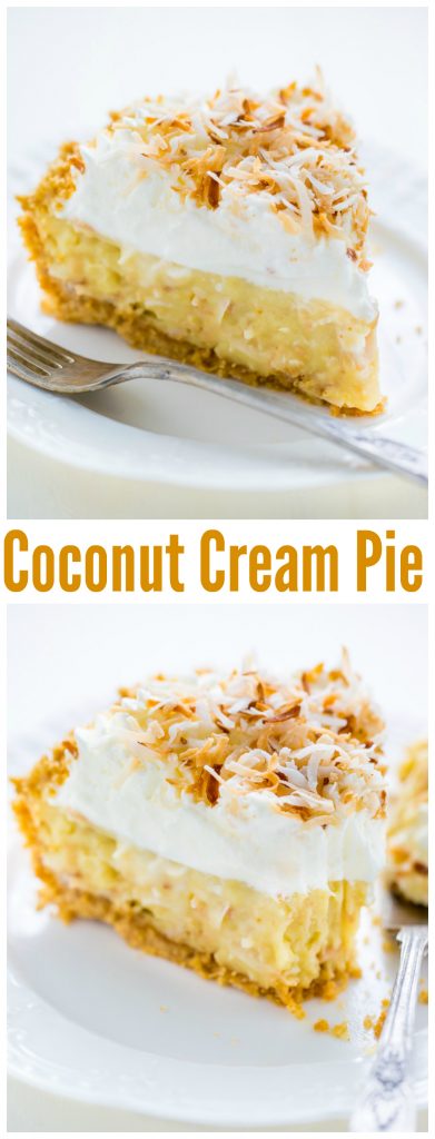 Homemade Coconut Cream Pie is rich, decadent and worth every dang calorie!