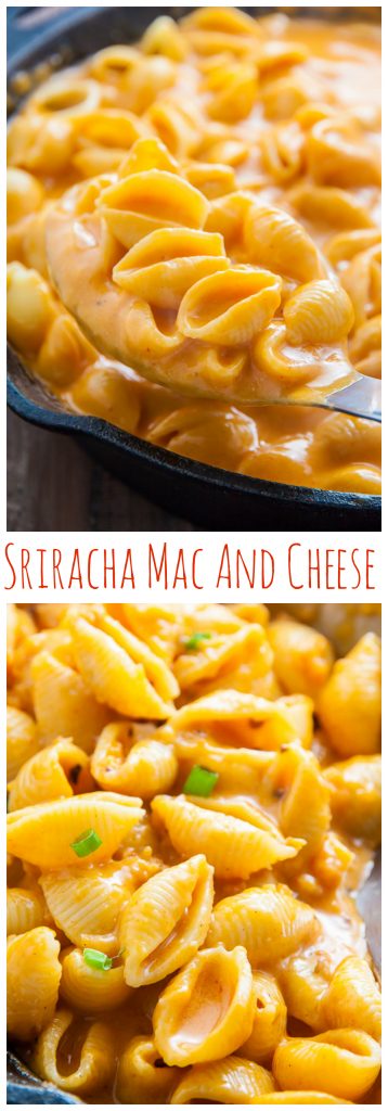 Creamy, spicy, and incredibly flavorful Sriracha Mac and Cheese!