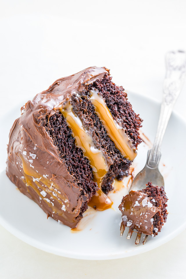 Martha Stewart's Mile High Salted-Caramel Chocolate Cake Recipe