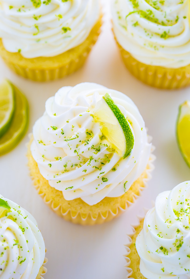 Moist and fluffy Key Lime Cupcakes! Just one bite will transport you to the Florida Keys...