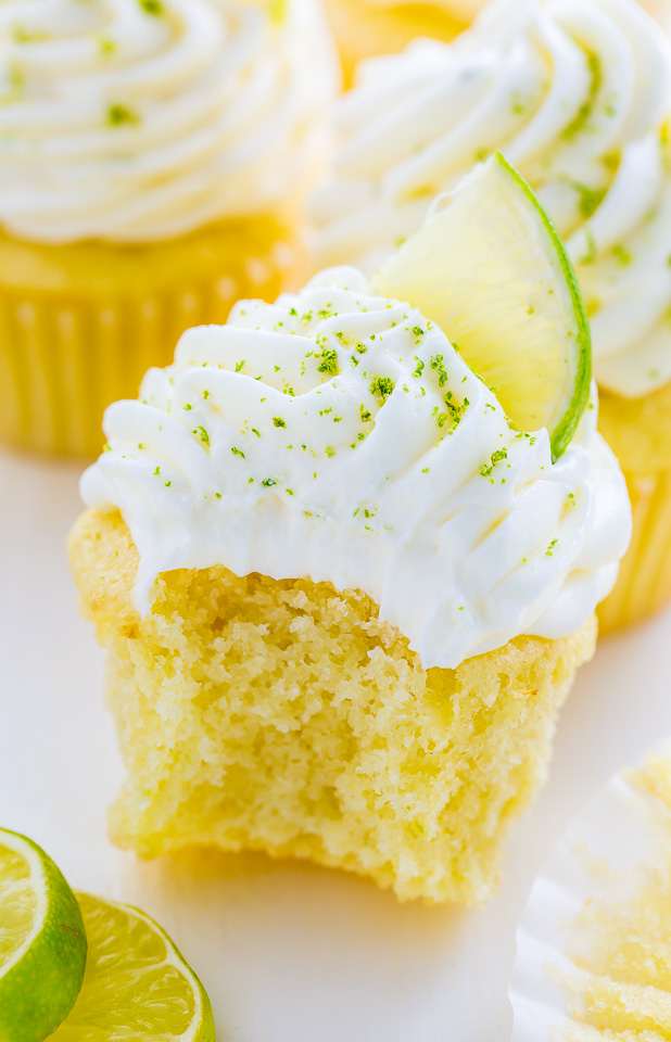 Moist and fluffy Key Lime Cupcakes! Just one bite will transport you to the Florida Keys...