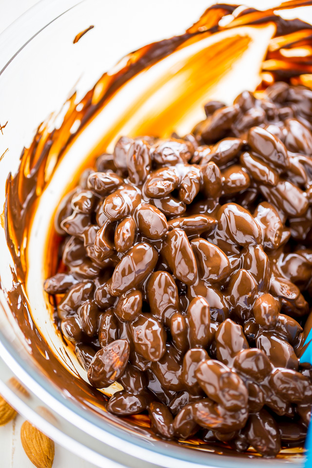 These simple 2-Ingredient Chocolate Almond Clusters are easy, adaptable, and make great gifts!