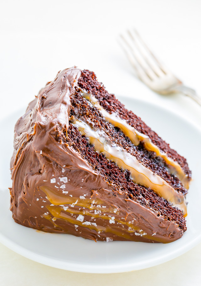 Dark Chocolate Salted Caramel Cake - Cake by Courtney