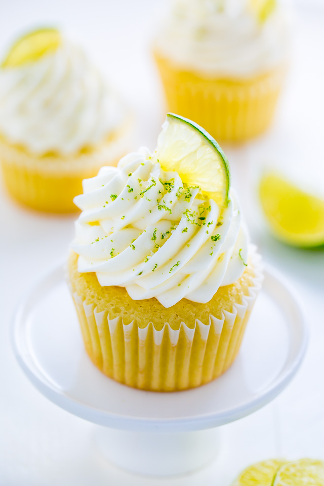 Moist and fluffy Key Lime Cupcakes! Just one bite will transport you to the Florida Keys...