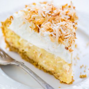 Homemade Coconut Cream Pie is rich, decadent and worth every dang calorie!