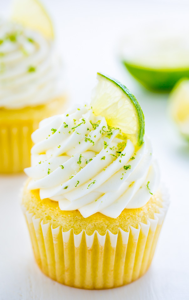 Moist and fluffy Key Lime Cupcakes! Just one bite will transport you to the Florida Keys...