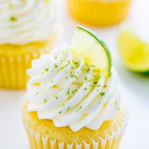 Moist and fluffy Key Lime Cupcakes! Just one bite will transport you to the Florida Keys...