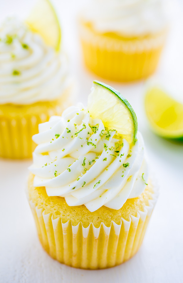 Moist and fluffy Key Lime Cupcakes! Just one bite will transport you to the Florida Keys...