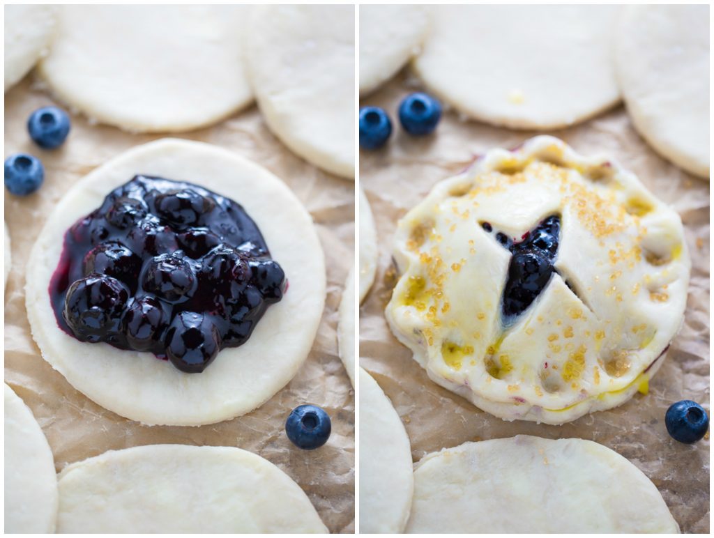 Sweet and Simple Blueberry Hand Pies! Perfect for serving a crowd.