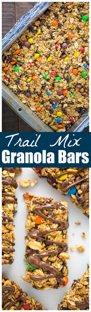 Sweet and Salty Trail Mix Granola Bars! We make these once a week. 