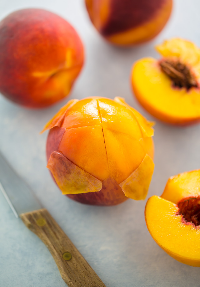 How to skin a peach.