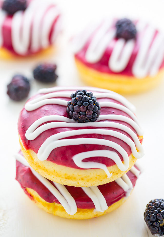 Better than the bakery Blackberries and Cream Donuts!