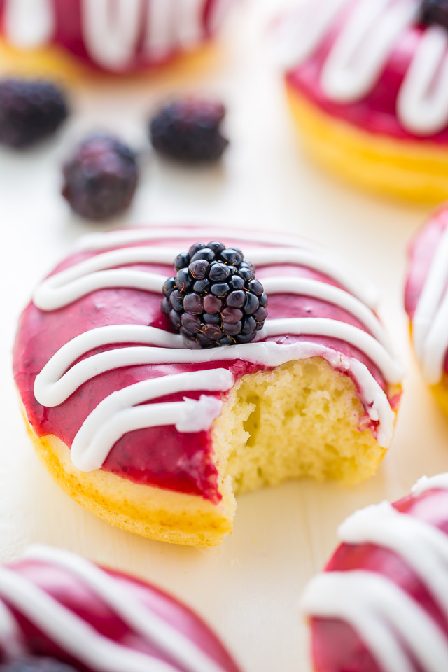 Better than the bakery Blackberries and Cream Donuts!