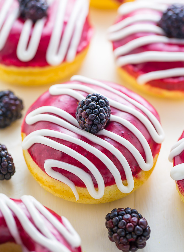 Better than the bakery Blackberries and Cream Donuts!