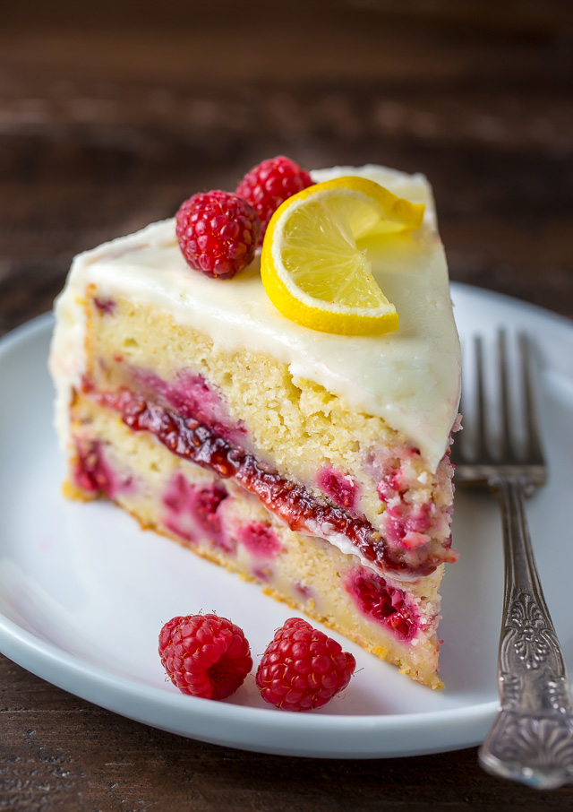 Lemon Raspberry Cake easy recipe