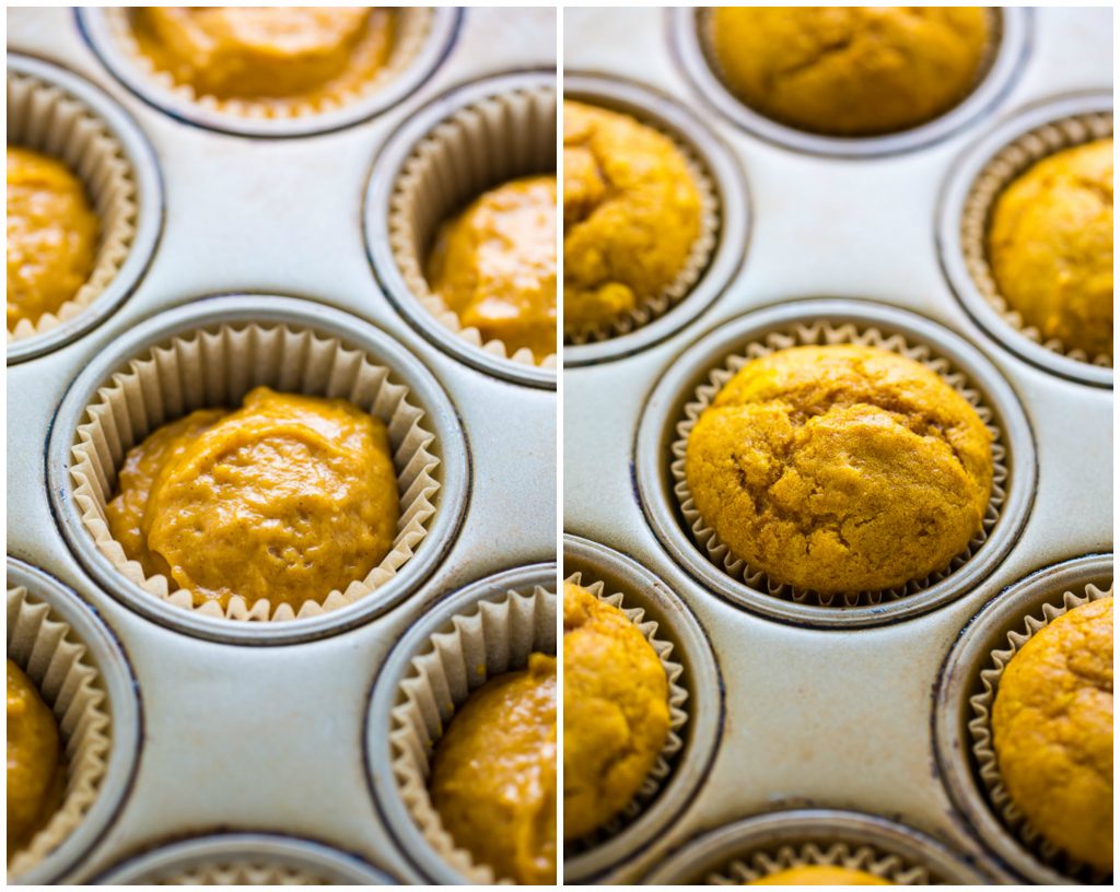 Fluffy and flavorful Pumpkin Cupcakes with Cream Cheese Frosting!