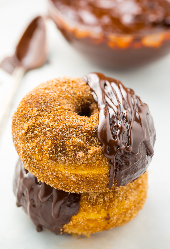 Baked, not fried, these bakery-quality BROWN BUTTER Churro Donuts are ready in less than 20 minutes!