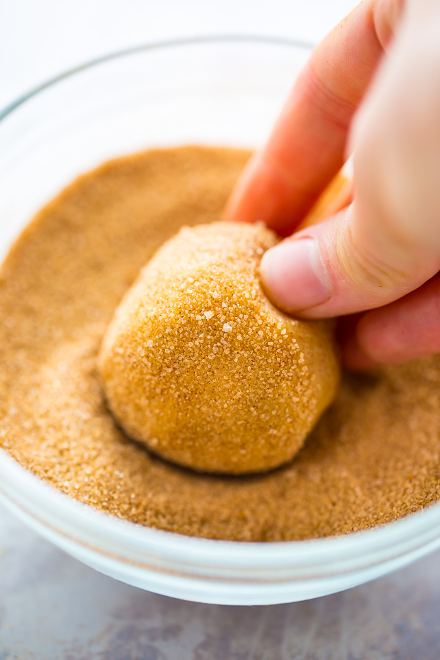 Soft batch Salted Caramel Stuffed Snickerdoodles!