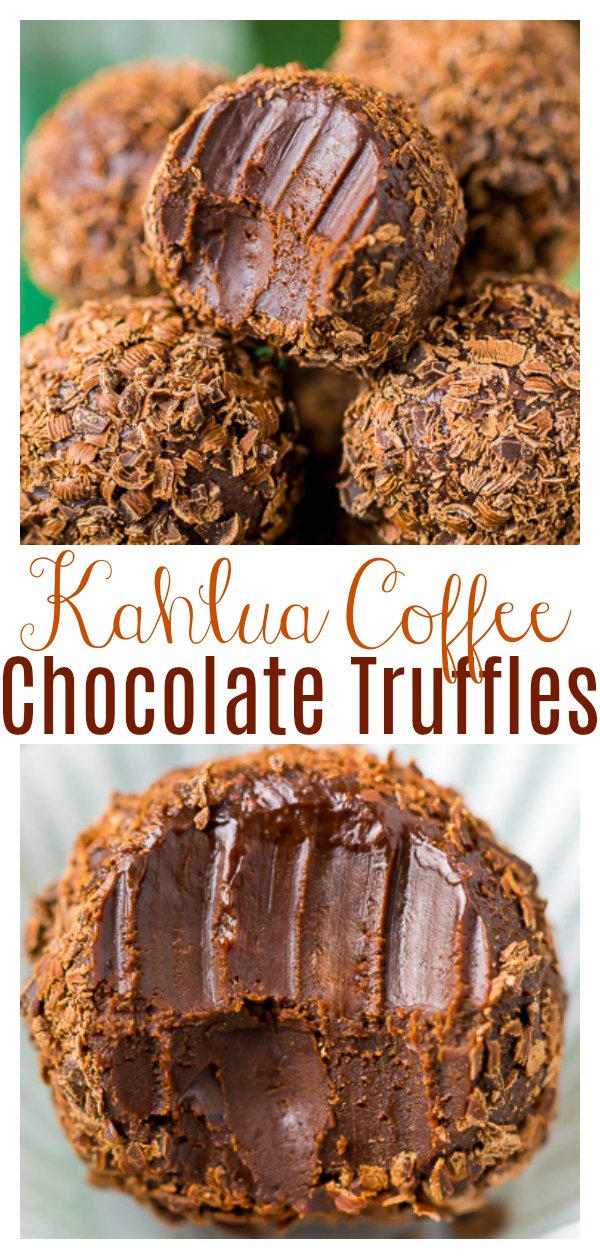 Melt-in-your-mouth Kahlua Chocolate Truffles are made with just 5 ingredients. Made with high-quality chocolate and coffee-flavored liqueur, they're a great gift to give during the holiday season! And so easy, too!