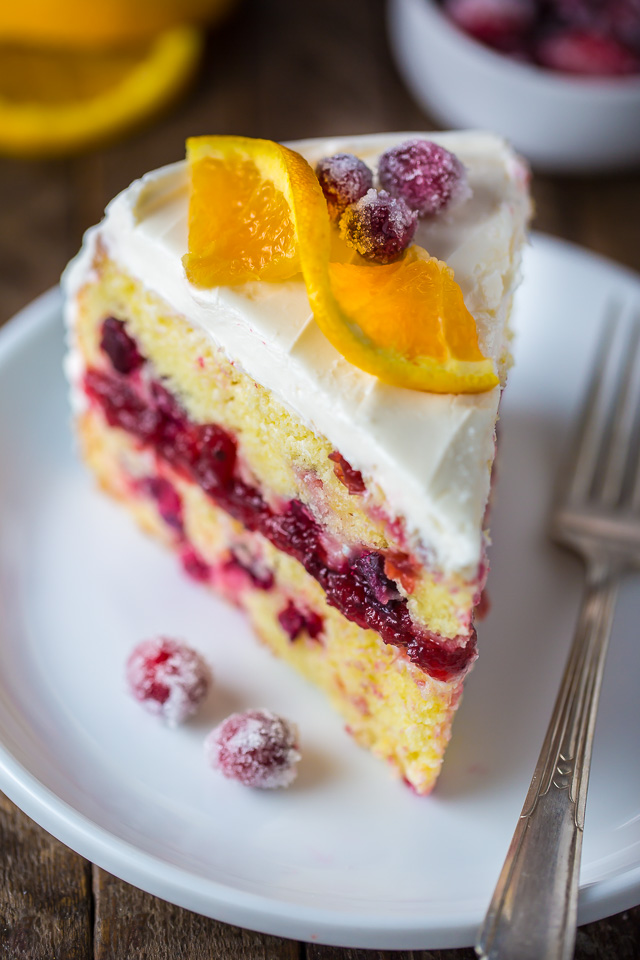 Moist and flavorful Cranberry Orange Cake!