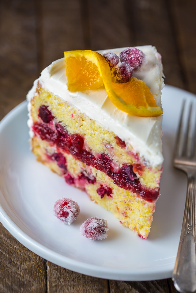 Moist and flavorful Cranberry Orange Cake!